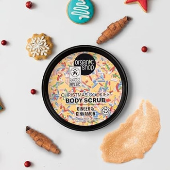 Organic Shop Christmas Cookies Body Scrub Ginger And Cinnamon, 250 Ml