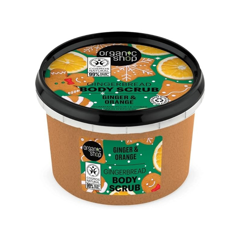 Organic Shop Gingerbread Body Scrub Ginger And Orange, 250 Ml