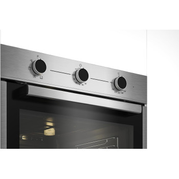 Beko Built In Fan Assisted Electric Cooking Oven, 60cm, Electric Grill, Mechanical Timer, Stainless Steel, BBIE14100XC, 1 Year Warranty