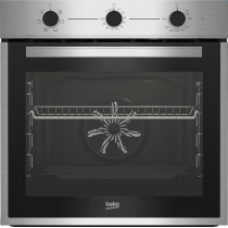 Beko Built In Fan Assisted Electric Cooking Oven, 60cm, Electric Grill, Mechanical Timer, Stainless Steel, BBIE14100XC, 1 Year Warranty