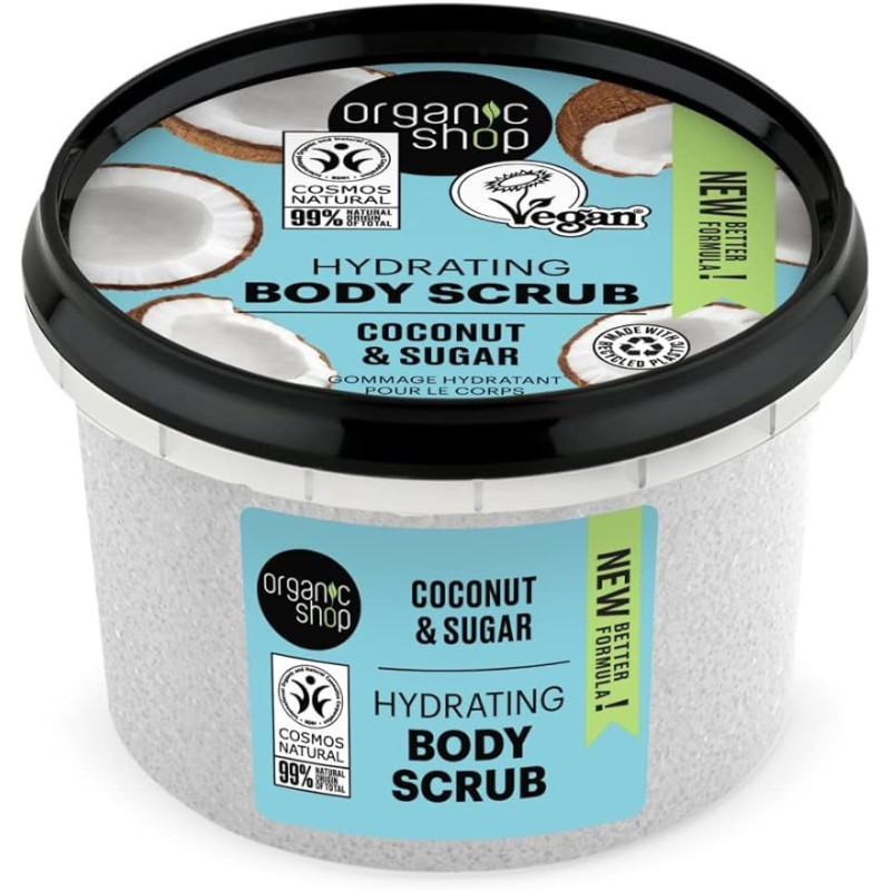 Organic Shop Hydrating Body Scrub Coconut, 250 Ml