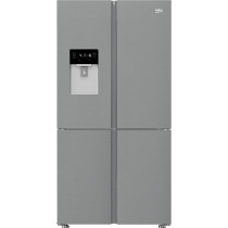 Beko 523 Ltr French Door Refrigerator With 4 Doors, 182 x 90 cm, No Frost, Harvest Fresh, Pro Smart Inverter Compressor, Fast Freeze, Titanium Inox, Model -GNE794DX  With 1 Year Warranty