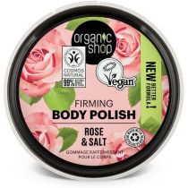 Organic Shop Firming Rose And Salt Body Polish, 250 Ml