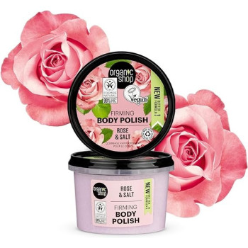Organic Shop Firming Rose And Salt Body Polish, 250 Ml