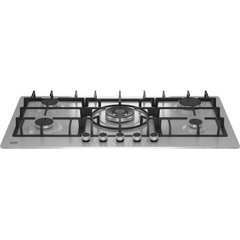 Beko 90 cm Gas Hob With 5 Standard Burners, Silver, HIMW95225SXEL, 1 Year Warranty