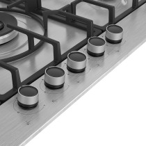 Beko 90 cm Gas Hob With 5 Standard Burners, Silver, HIMW95225SXEL, 1 Year Warranty