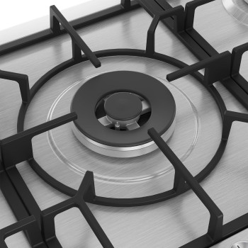 Beko 90 cm Gas Hob With 5 Standard Burners, Silver, HIMW95225SXEL, 1 Year Warranty