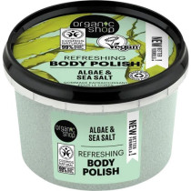 Organic Shop Refreshing Algae And Sea Salt Body Polish, 250 Ml