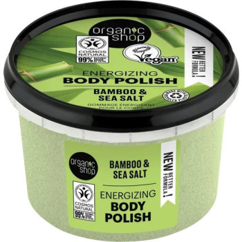 Organic Shop Energizing Bamboo And Sea Salt Body Polish, 250 Ml