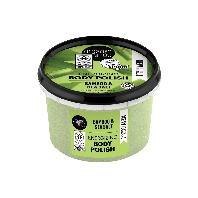 Organic Shop Energizing Bamboo And Sea Salt Body Polish, 250 Ml