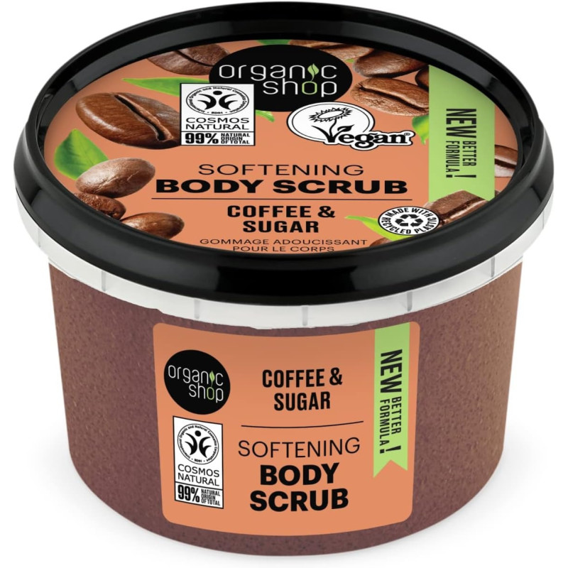 Organic Shop Softening Coffee And Sugar Body Scrub, 250 Ml