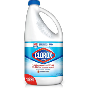 Clorox Liquid Bleach Floral Hours Prevents Bacteria Growth, Removes Stains, 8/1.89 Litre