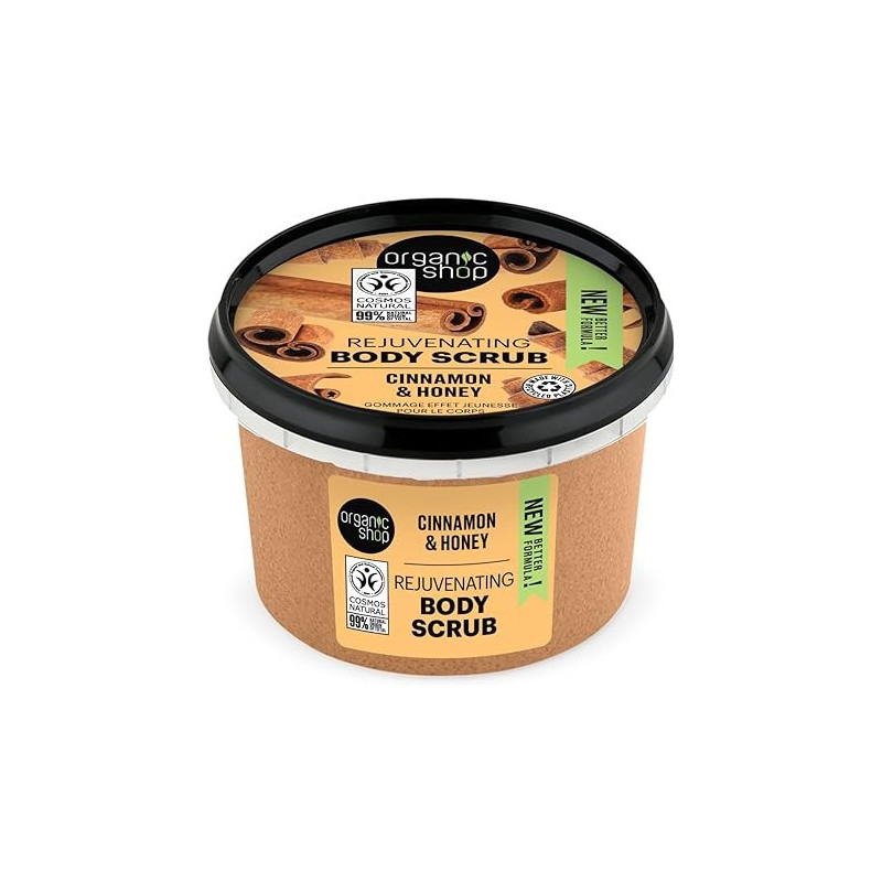 Organic Shop Rejuvenating Cinnamon And Hone Body Scrub, 250 Ml