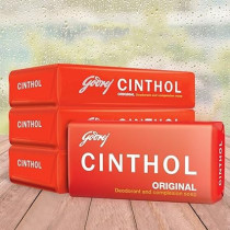 Cinthol Original Soap Germ Protection Soaps For Bath, Grade 1 Soap, For All Skin Types, 144/100g