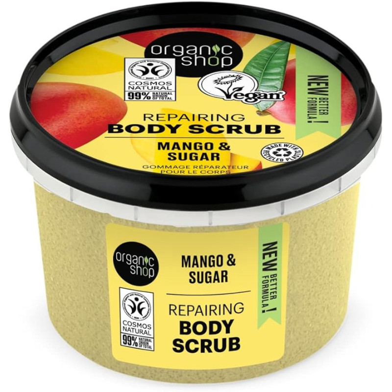 Organic Shop Repairing Mango And Sugar Body Scrub, 250 Ml