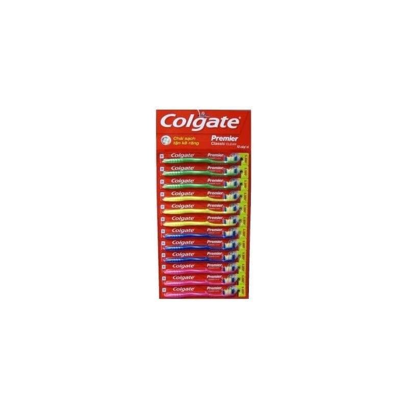 Colgate Toothbrush Double Action Brush 1/12 Pieces, Medium