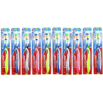 Colgate Maxfresh Full Head Toothbrush, Medium (Pack of 10) Assorted Colors