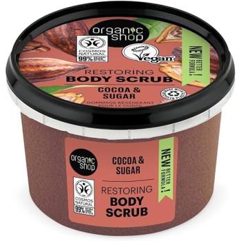 Organic Shop Restoring Cocoa And Sugar Body Scrub, 250 Ml