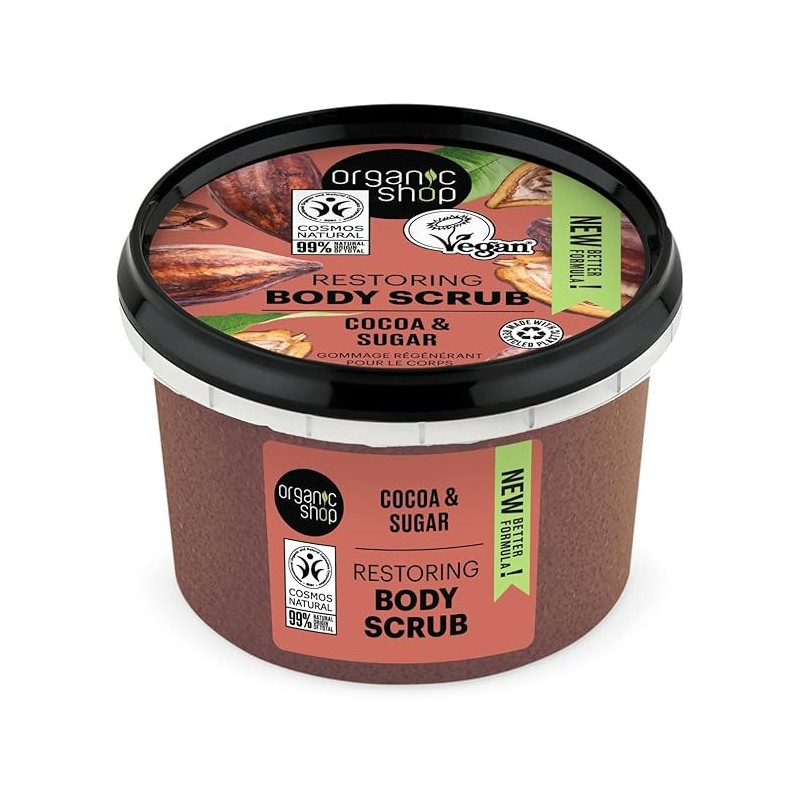 Organic Shop Restoring Cocoa And Sugar Body Scrub, 250 Ml