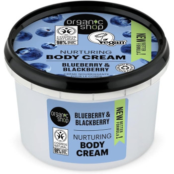 Organic Shop Blueberry And Blackberry Nurturing Body Cream, 250 Ml