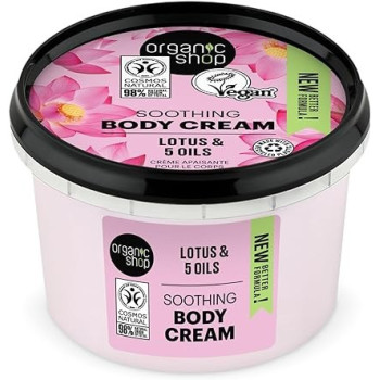 Organic Shop Lotus And 5 Oils Soothing Body Cream, 250 Ml