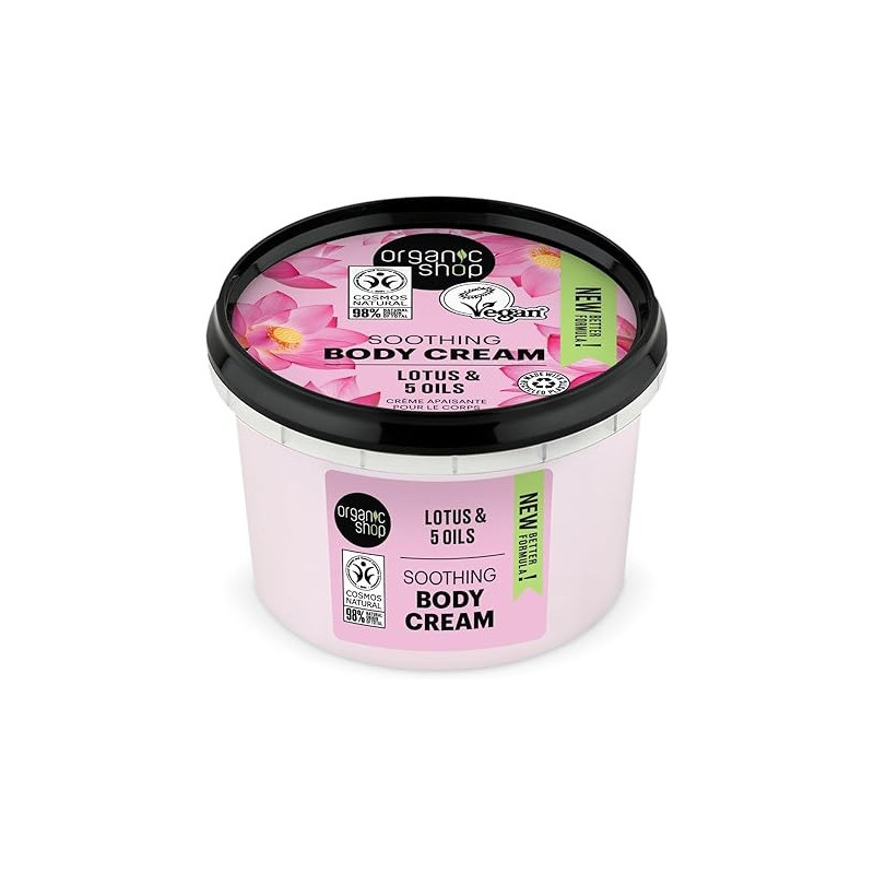 Organic Shop Lotus And 5 Oils Soothing Body Cream, 250 Ml