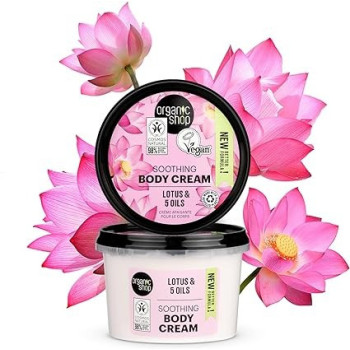 Organic Shop Lotus And 5 Oils Soothing Body Cream, 250 Ml