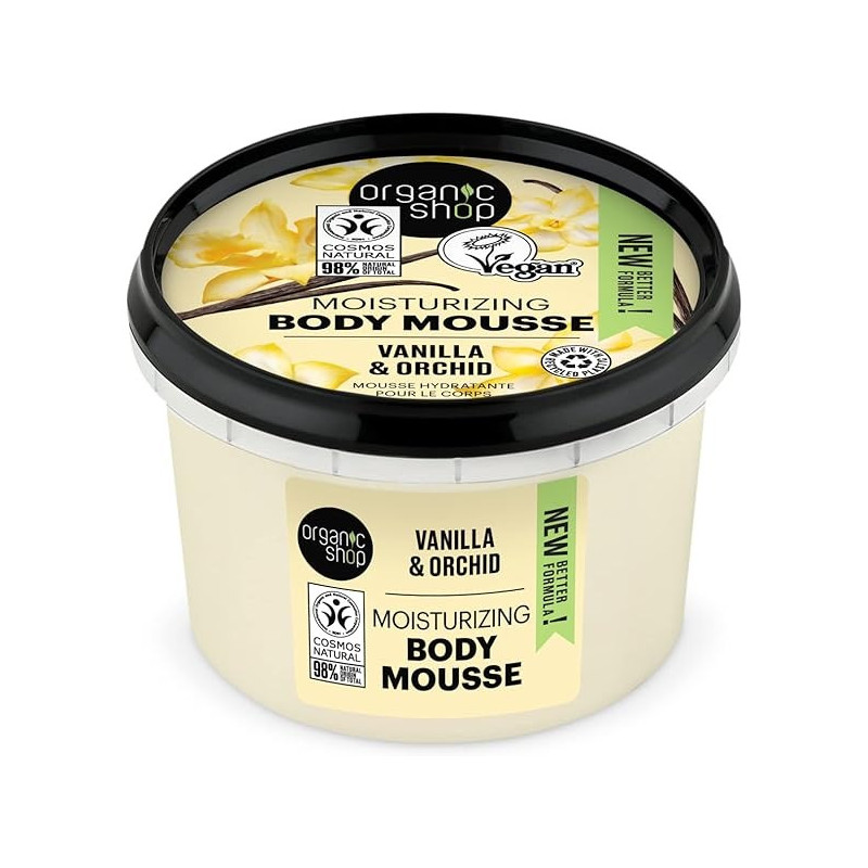 Organic Shop Vanilla And Orchid Moisturizing Body Mousse, 250 Ml