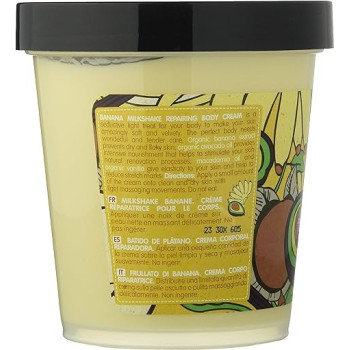 Organic Shop Body Dessert Banana Milkshake Repairing Body Cream, 450 Ml