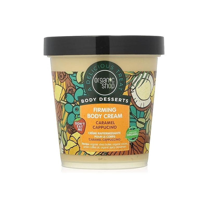 Organic Shop Body Desserts Caramel Cappuccino Firming Body Cream, 450 Ml