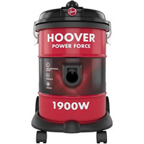 Hoover Power Force Drum Vacuum Cleaner, 18 Litre Capacity, 1900W With Blower Function For Home And Office Use, Red, HT87-T1-ME, 1 Year Warranty