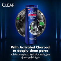 CLEAR Men's Anti-Dandruff Shampoo Deep Cleanse, 12/400ml
