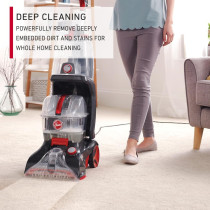 Hoover Carpet And Floor Cleaner Power Scrub Elite With Quick Dry And Spin Scrub Technology, 1200W, Black And Red, CWGDH012, 1 Year Warranty