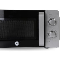 Hoover 20L Manual Control Microwave Oven, HMW-M20-S, 700W Power, Simple Control Dial, Full Glass Door With Handle, Silver/Black, 1 Year Warranty