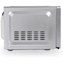Hoover 20L Manual Control Microwave Oven, HMW-M20-S, 700W Power, Simple Control Dial, Full Glass Door With Handle, Silver/Black, 1 Year Warranty
