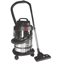 Hoover Wet And Dry Drum Vacuum Cleaner, 18 Litre Capacity, Powerful 1500W For Home And Office Use, Steel And Black, HDW1-ME, 1 Year Warranty