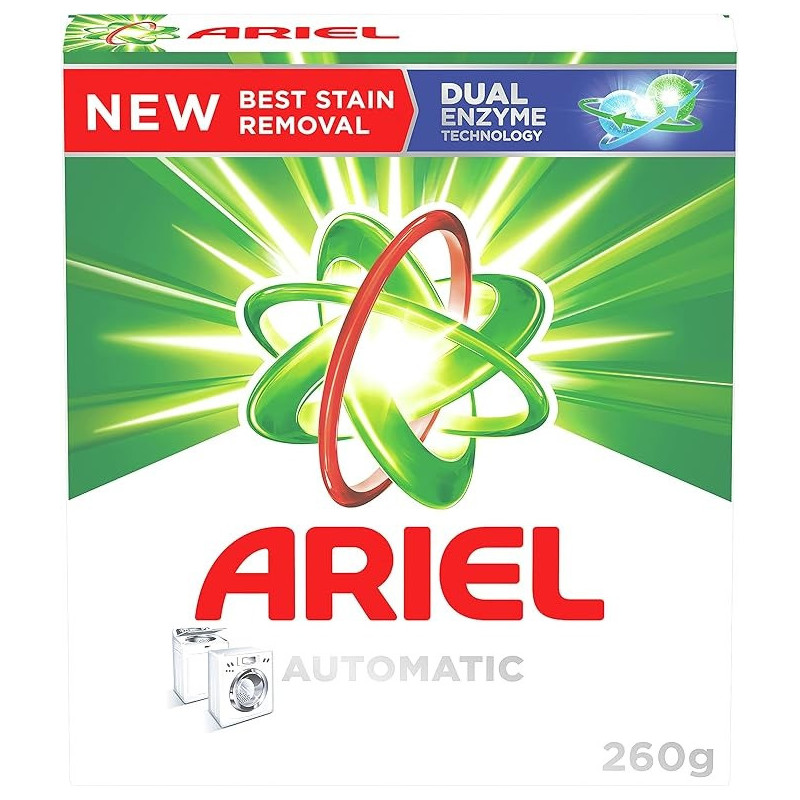 Ariel Green Automatic Laundry Powder Detergent, Original Scent, 32/260 G