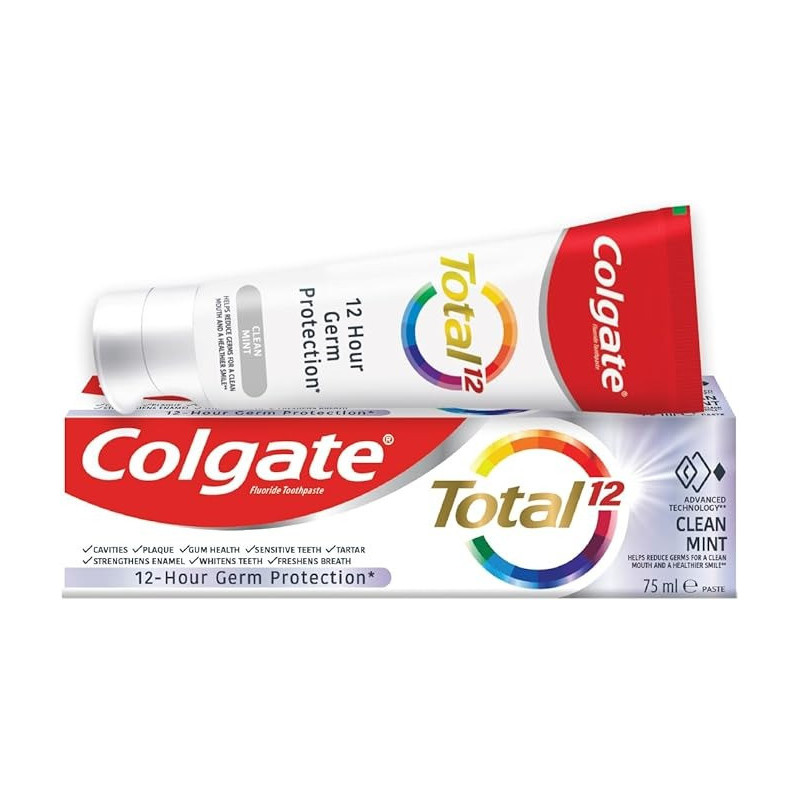 Colgate Total 12 Clean Mint, 48/75 millilitre