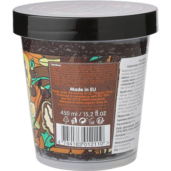 Organic Shop Body Desserts Hot Chocolate Warming Body Scrub, 450 Ml