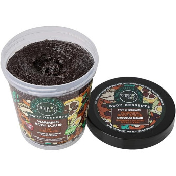 Organic Shop Body Desserts Hot Chocolate Warming Body Scrub, 450 Ml