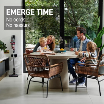 Hoover Cordless Vacuum Cleaner Powerful Household Vacuum With 40 Mins Runtime, Handheld Vacuum For Home Carpet Hardwood Floor Pet Hair Stick Vacuum Cleaner, Silver, CLSV-VPME, 1 Year Warranty