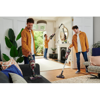 Hoover Cordless Vacuum Cleaner Powerful Household Vacuum With 40 Mins Runtime, Handheld Vacuum For Home Carpet Hardwood Floor Pet Hair Stick Vacuum Cleaner, Silver, CLSV-VPME, 1 Year Warranty