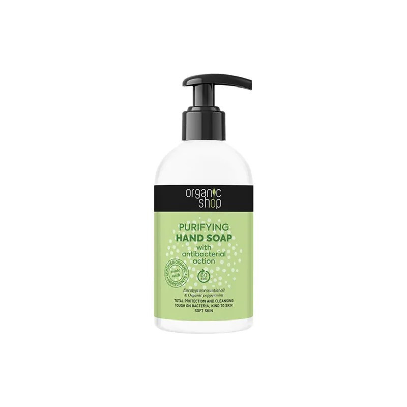 Organic Shop Purifying Antibacterial Action Hand Soap, 500 Ml