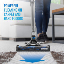 Hoover Onepwr Blade Max Cordless Vacuum Cleaner Machine, Up To 40 Min Runtime, 3 Stage Filtration, Helix Technology, Wall Mount, Upholstery And Motorized Pet Tool, CLSV-B4ME, Graphite/Blue, 1 Year Warranty