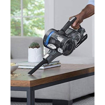 Hoover Onepwr Blade Max Cordless Vacuum Cleaner Machine, Up To 40 Min Runtime, 3 Stage Filtration, Helix Technology, Wall Mount, Upholstery And Motorized Pet Tool, CLSV-B4ME, Graphite/Blue, 1 Year Warranty