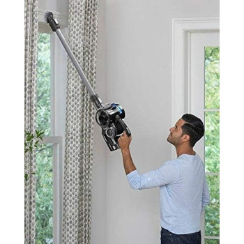 Hoover Onepwr Blade Max Cordless Vacuum Cleaner Machine, Up To 40 Min Runtime, 3 Stage Filtration, Helix Technology, Wall Mount, Upholstery And Motorized Pet Tool, CLSV-B4ME, Graphite/Blue, 1 Year Warranty