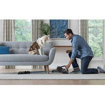 Hoover Onepwr Blade Max Cordless Vacuum Cleaner Machine, Up To 40 Min Runtime, 3 Stage Filtration, Helix Technology, Wall Mount, Upholstery And Motorized Pet Tool, CLSV-B4ME, Graphite/Blue, 1 Year Warranty