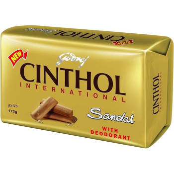 Cinthol Soap Sandal Bath Soap, 99.9% Germ Protection 48/175gm