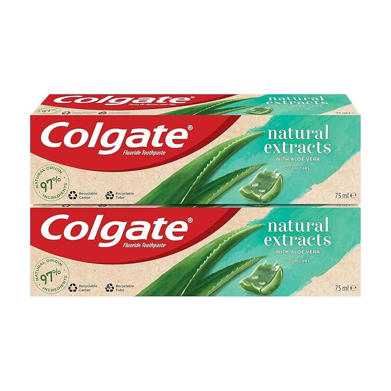 Colgate Natural Extract Aloe Vera Gum Care Toothpaste, 48/75ml