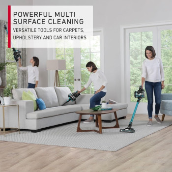 Hoover Onepwr Blade Max Dual Cordless Vacuum Cleaner Machine, Up To 90 Min Runtime, Antimicrobial Protection, Multi Surface Cleaning, 2 Batteries, CLSV-BPME, Black/Blue, 1 Year Warranty